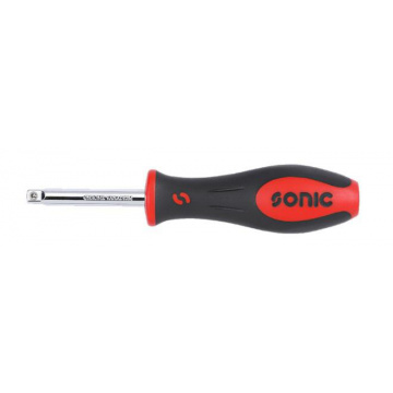 Mejselhandtag För 1/4" Hylsor 150mm Svart/Röd Sonic