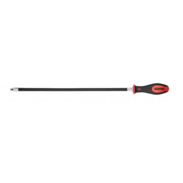 Mejselhandtag För 1/4" Hylsor 545mm Flexibel Svart/Röd Sonic