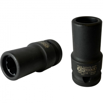 1/2" Specialbromsokhylsa, 7-Sidig, 14 mm, 50 mm Lång KS Tools