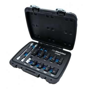 Bromsoksverktyg 3/8" Hylsor/Bitshylsor 17-Delar ProMeister