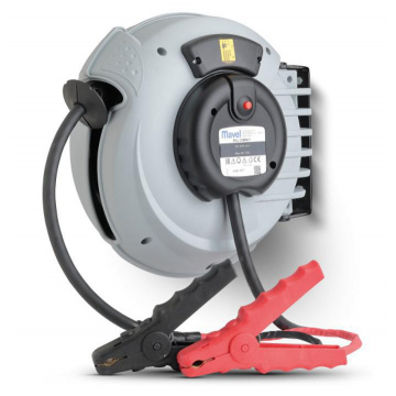 Kabelupprullare med laddkabelklämmor, 6 Meter Sonic