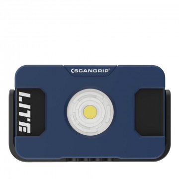 Uppladdningsbar strålkastare med dimmer och USB powerbank som ger 2000 lumen. Scangrip