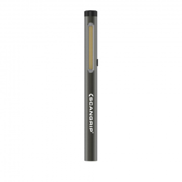 Uppladdningsbar LED-pennlampa med precisionstoppljus som ger 200 lumen. Scangrip