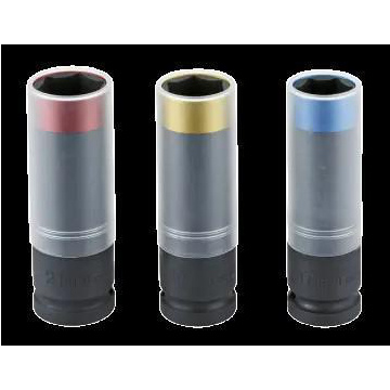 Hjulhylssats Kraft 1/2" Med Skydd 17, 19 & 21mm Sats Sonic