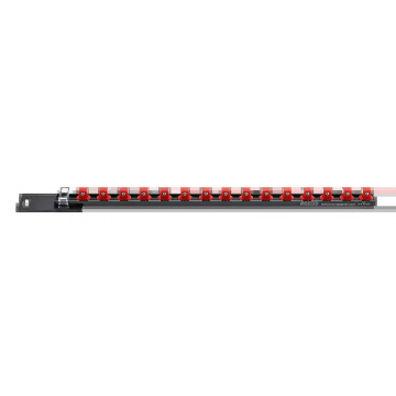 Hylsskena 1/2" Med 15 Clips Sonic