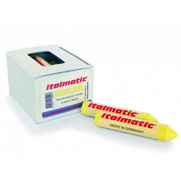 Däckkritor Gula 12-pack Italmatic