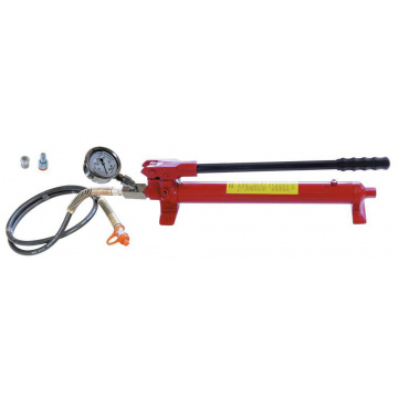 Hydraulisk handpump med tryckmätare, 17t Klann