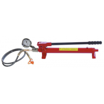 Hydraulisk handpump med tryckmätare, 28t Klann