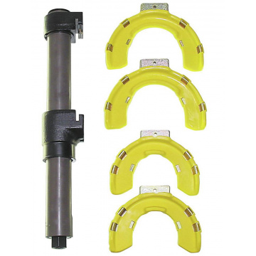 Fjäderkompressor med skyddsinsats Klann