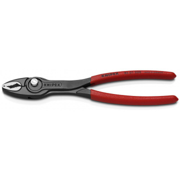TwinGrip® Muttertång med plastöverdrag som ger säkert grepp grå, försedd med korrosionsskydd 200 mm Knipex