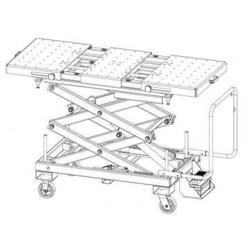 Lyftbord 1000kg, dubbel delat bord ProMeister