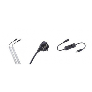 MSS+ LED-lampa med EU-adapter och strömbrytare 600mml Sonic