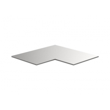 MSS+ hörnbänkskiva i rostfritt stål 1060x1060x20mm Sonic