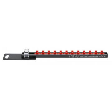 Hylsskena 1/4" Med 12 Clips Sonic