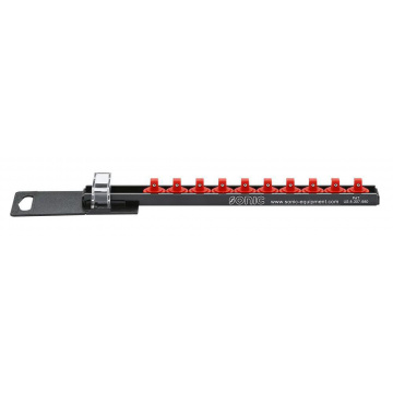 Hylsskena 1/4" Med 10 Clips Sonic