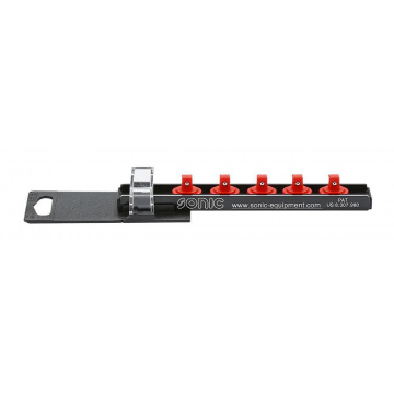 Hylsskena 1/4" Med 5 Clips Sonic