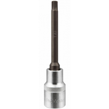 Bitshylsa 1/2" Spline M12 140 mm Lång ProMeister