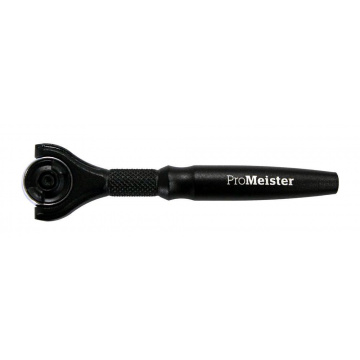 Spärrskaft 1/4" 90-Tänder Mini Med Roterbart Huvud ProMeister