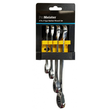 Ringspärrnyckelsats Torx E6-E24 4-Delar ProMeister