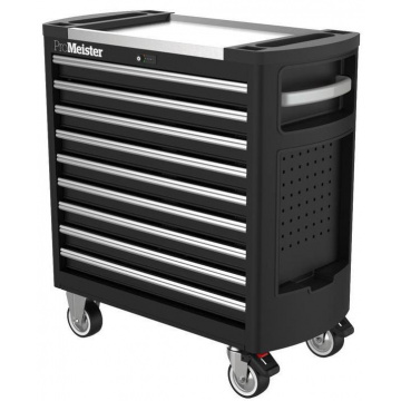 Verktygsvagn (Utan Verktyg) PM20 9-Lådor Rostfri topp & kodlås ProMeister