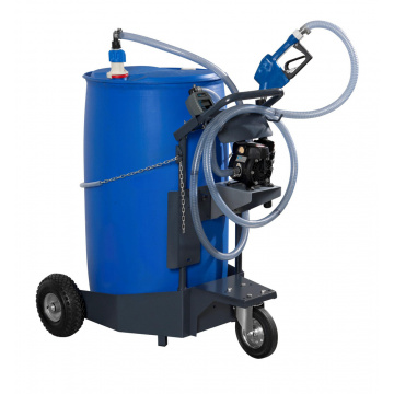 Distributör mobil Adblue® med luftdriven membranpump 22206, automatisk munstycke med mätverk och kärra Alentec Orion