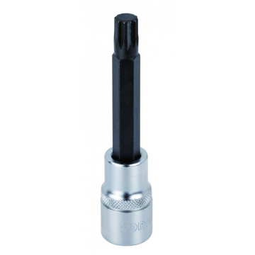 Bitshylsor 1/2" SPLINE lång, M12 Sonic