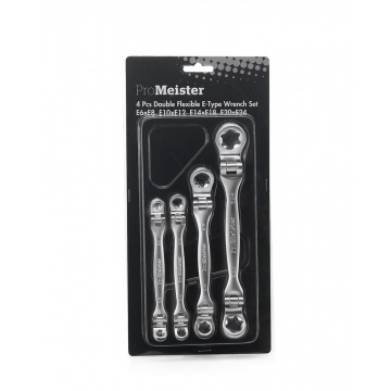 Ringnyckel Torx Flex E6-E24 4-Delar ProMeister