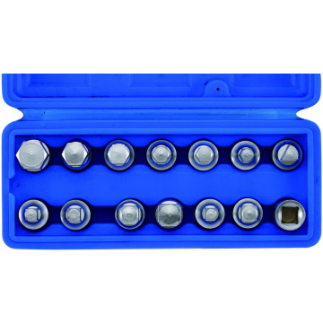 Oljepluggshylssats 3/8" 14 delar Sonic