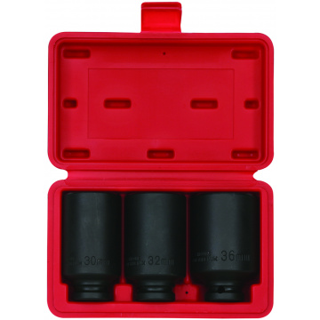 Hjulaxelhylsor 1/2" Kraft 12-Kant 30-36mm 3-Delar Sonic