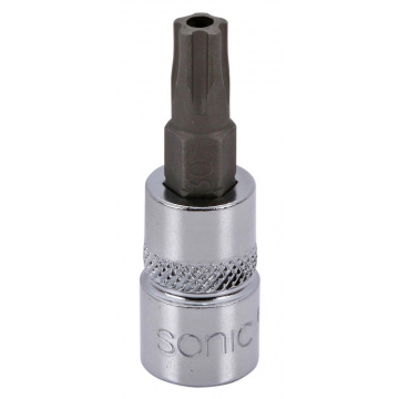 Bitshylsa 1/4" TX IPR 5-kant m hål, TXIPR40 Sonic