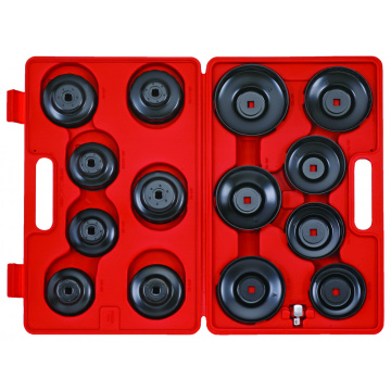 Oljefilterverktygssats 3/8-1/2" 65-100mm 15-Delar Sonic