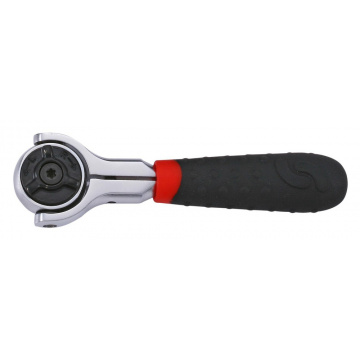 Spärrskaft 3/8" 155mm Med Roterbart Huvud 72-Tänder Sonic