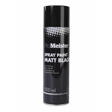 Spray Paint Matt Black 500ml ProMeister