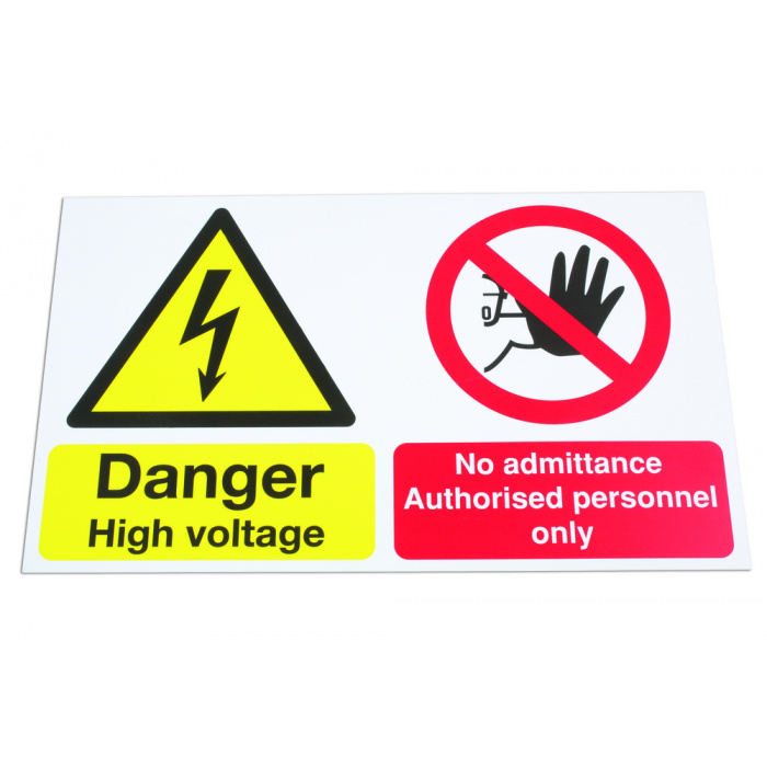 Huvudbild för Högspännings-/ingentrétecken Laser