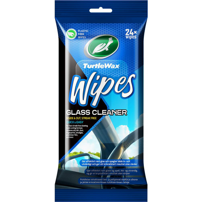 Huvudbild för Glass Wipes Flatpack Turtle Wax Huvudbild för Glass Wipes Flatpack Turtle Wax