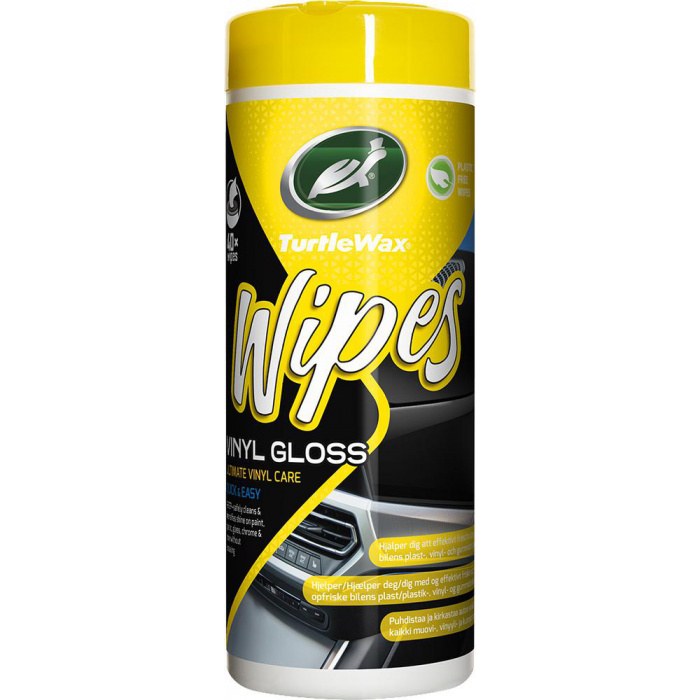 Huvudbild för Vinyl Gloss Wipes Turtle Wax Huvudbild för Vinyl Gloss Wipes Turtle Wax