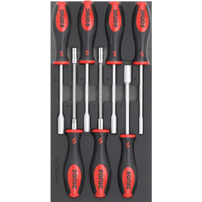 Huvudbild för Skruvmejselsats Hylsa 6-11mm SFS 1/3 7-Delar Sonic
