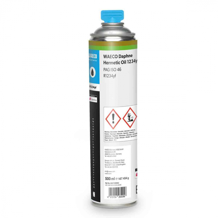 Kompressorolja DHO 1234Yf PAG ISO 46 Profi Oljesystem 500 ml R1234yf Waeco