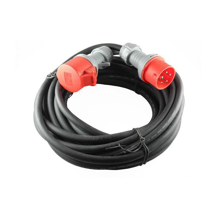 Huvudbild för Skarvsladd Cee, 10 m, 400VAC, 16A, Rdoe 5G2,5, H07Rn-F, IP44 Nelco