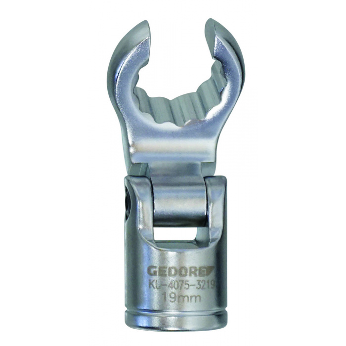 Huvudbild för Böja. Ringnyckelinsatser, waf 19 mm, (D-6 platt), 3/8" Klann