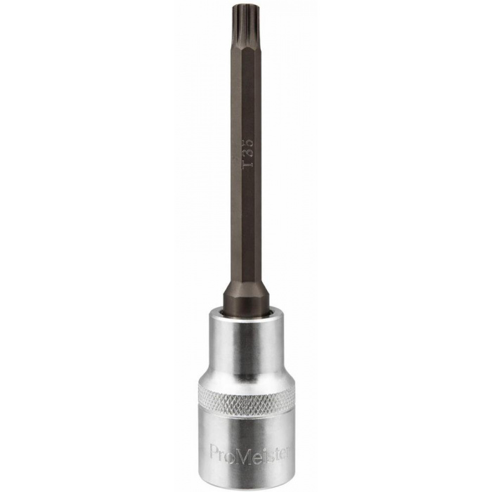 Huvudbild för Bitshylsa 1/2" Spline M12 140 mm Lång ProMeister