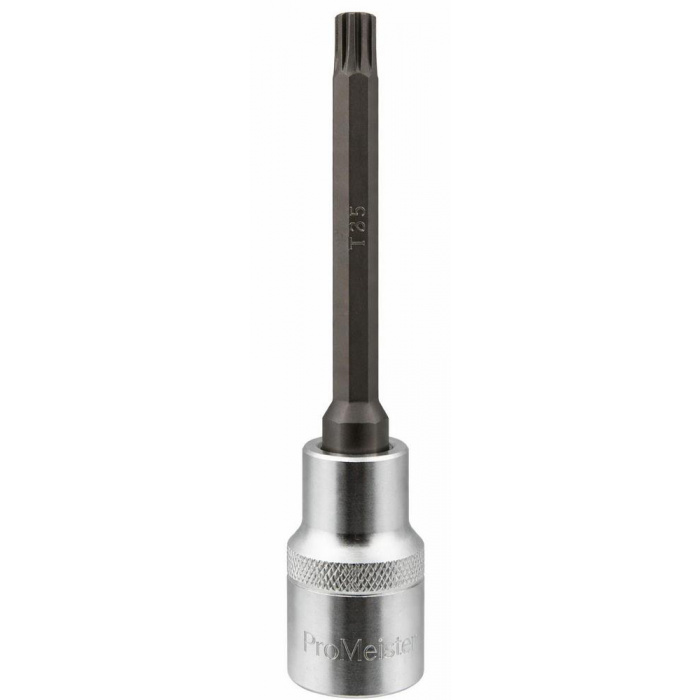 Huvudbild för Bitshylsa 1/2" Spline M10 100 mm Lång ProMeister
