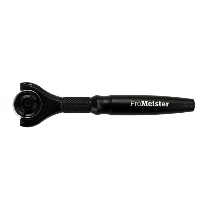 Huvudbild för Spärrskaft 1/4" 90-Tänder Mini Med Roterbart Huvud ProMeister