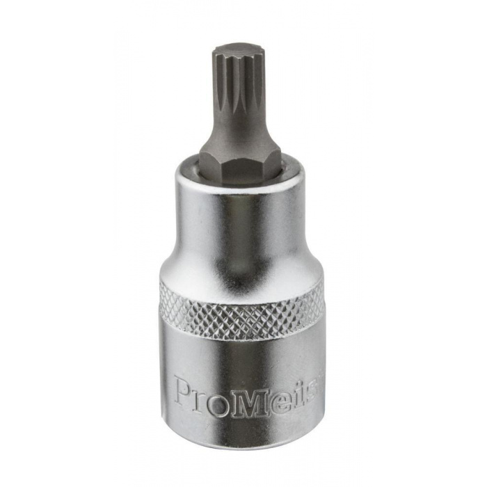 Huvudbild för Bitshylsa 1/2" Spline M16 55 mm Lång ProMeister