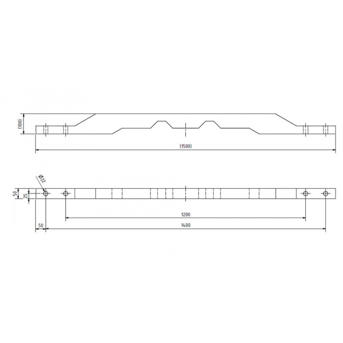 Huvudbild för Z-line först.balk set 2st 5,5-7T(150-210mm) ProMeister