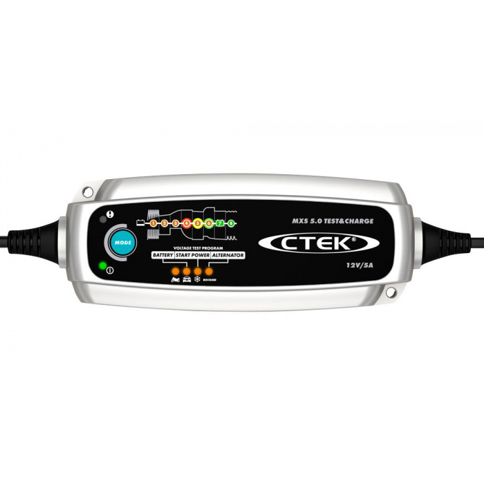 Huvudbild för Batteriladdare MXS 5.0 TEST&CHARGE EU 12 V CTEK Huvudbild för Batteriladdare MXS 5.0 TEST&CHARGE EU 12 V CTEK