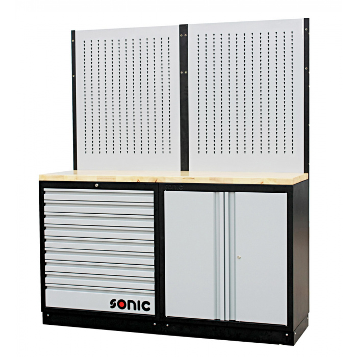 Huvudbild för Förvaringsmodul MSS 1690mm med bänkskiva i trä Sonic