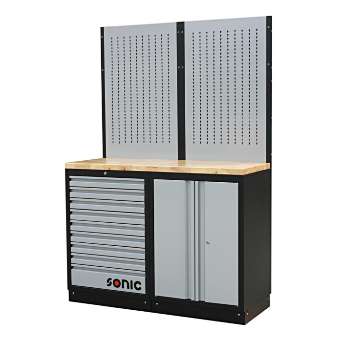 Huvudbild för Förvaringsmodul MSS 1348mm med bänkskiva i trä Sonic