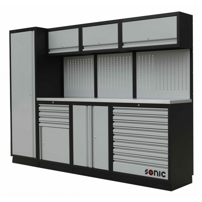 Huvudbild för Förvaringsmodul MSS 2803mm med bänkskiva i rostfritt stål Sonic