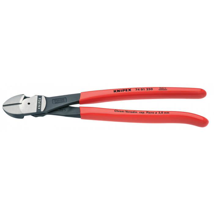 Huvudbild för Kraftsidavbitare med plastöverdrag svart, försedd med korrosionsskydd 200 mm Knipex